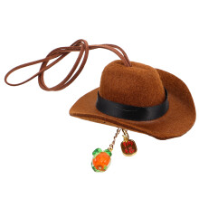 Car Dash Cowboy Hat Charm Bruin Hangend Sieraad Interieur Cadeau