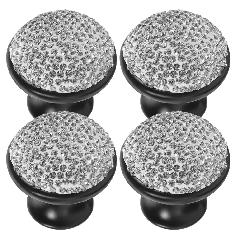 4 Pcs Crystal Handle Bling Knobs For Dresser Drawers Modern Cabinet
