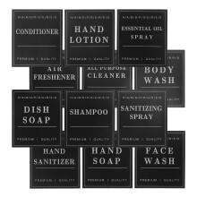 24pcs waterproof removable soap labels for bottles