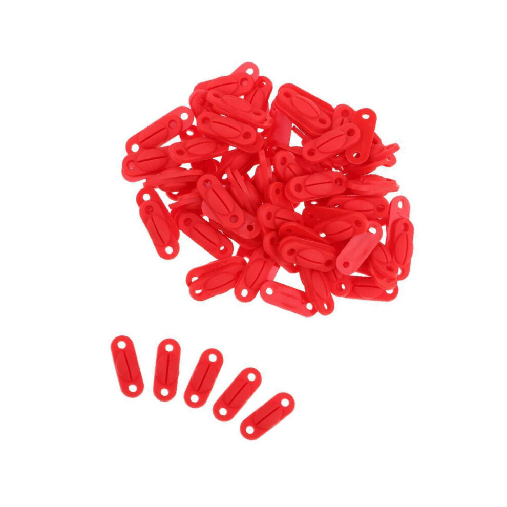 (Red, S 100 Pcs) 100 Pcs Badminton Racket Racquet Grommets Eyelets String Accessory S-image-OPC-PKN8NCN-NEW
