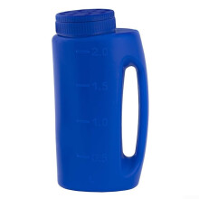 Multi Purpose Spreader For Ice Melt And Fertilizer, Ergonomic Lightweight Blue Handle, Handheld Garden Tool