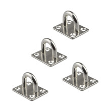 Stainless Steel Hook 4pcs Wall Hanging Hooks Removable For Hammock Fixtures 4x3.5 cm