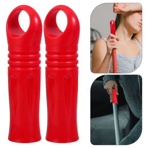 Worgeous  4 Pcs Broom Handle End Cap Swivel Mop Accessories 2