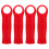 Worgeous  4 Pcs Broom Handle End Cap Swivel Mop Accessories 1