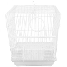 Parrot Cage White Iron 1 Set 15.0x11.8x9.1in