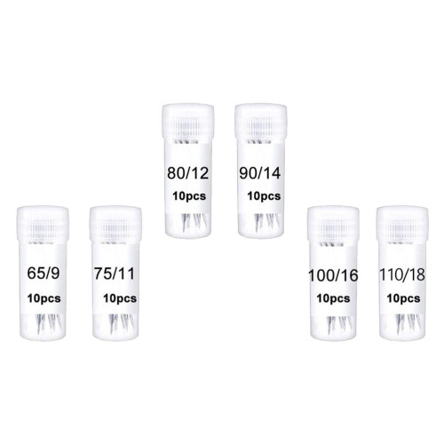 60pcs metal sewing machine needles with storage box