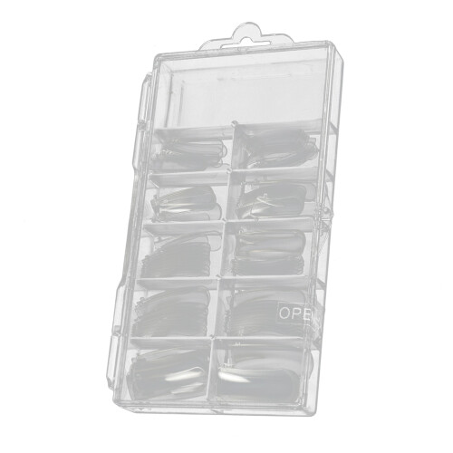 100Pcs Nail Art Extension Mold Tips With Uv Builder Gel Tools