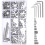 1 set replacement hex grub screws for bathroom fixtures 6