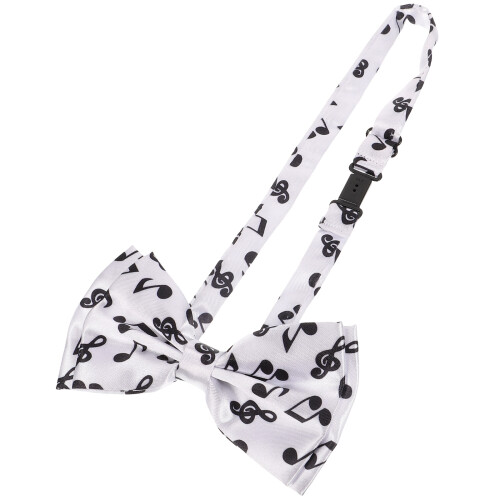 music note bow tie for men, formal costume accessory