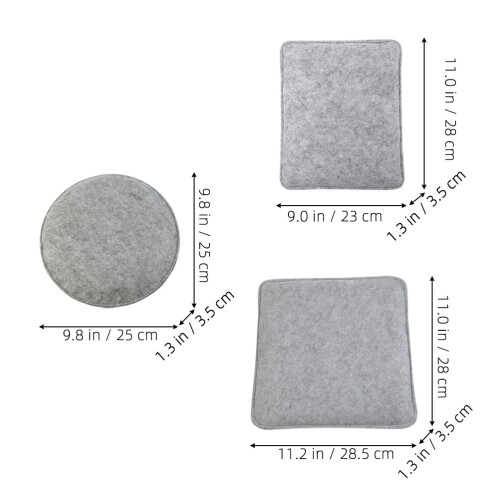 Felting Mat Comfortable Felt 3pcs 10.6x9.1x1.4in 1