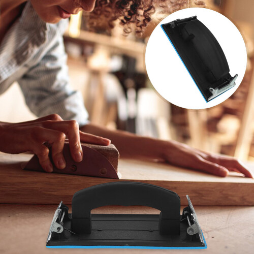 Raindrops  Drywall Hand Sander Rack Sandpaper Fixing Tool Holder Black 2