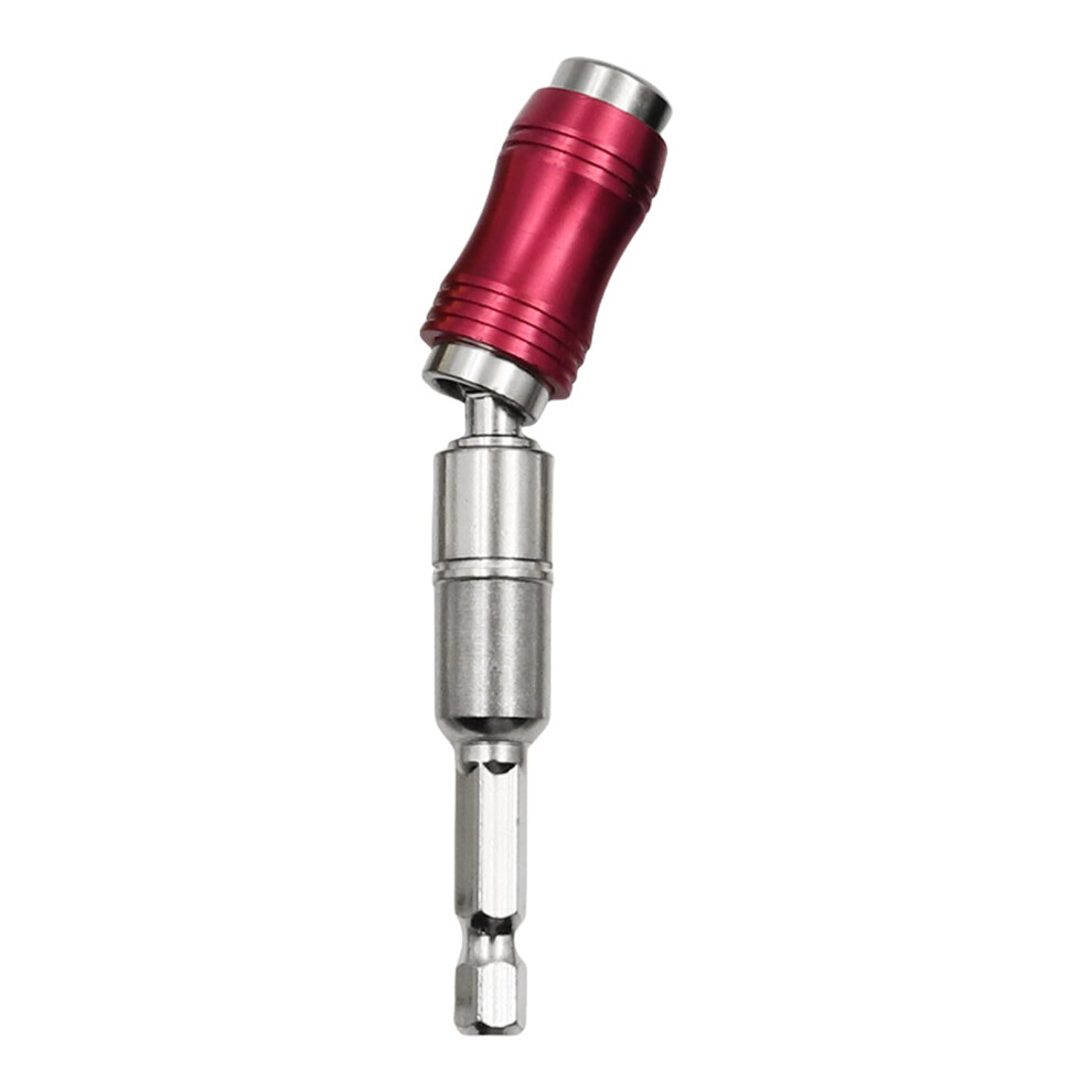Hexadecimal Shank Drill Bit Holder Extension Rod For Fast Bit Changes, Hex Shank Compatible, Home Renovation, Silver Red 9016109995698