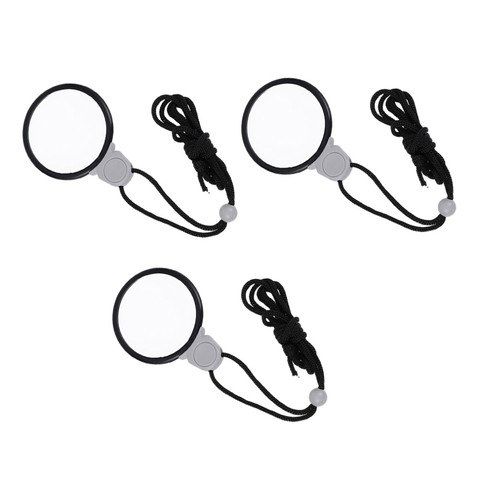 Happyyami 3Pcs Portable Reading Magnifiers With Lanyard For Convenient Use