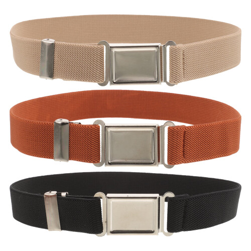 3pcs Magnetic Belts Khaki Cloth Durable For Various Occasions 2