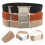 3pcs Magnetic Belts Khaki Cloth Durable For Various Occasions 4