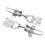 Masteelf  2 Pcs Honey Extractor Kit Mud Connector Car Stickers Silver 1