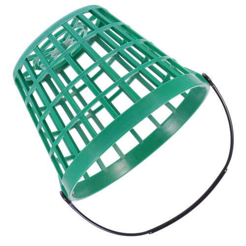 1Pc Green Nylon Golf Ball Basket with Handle Large Capacity Storage