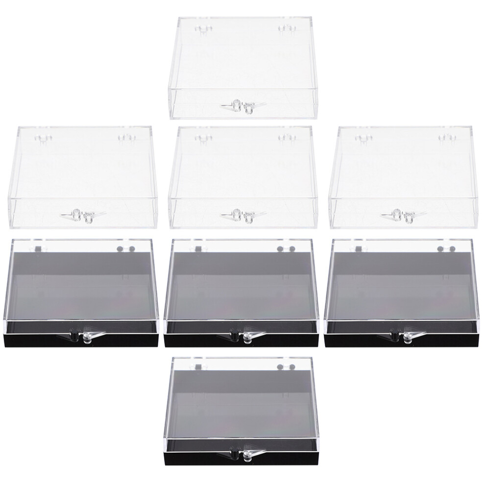 Inoomp 8 Pcs Press On Nail Storage Box Fake Holder Nails Organizer Case