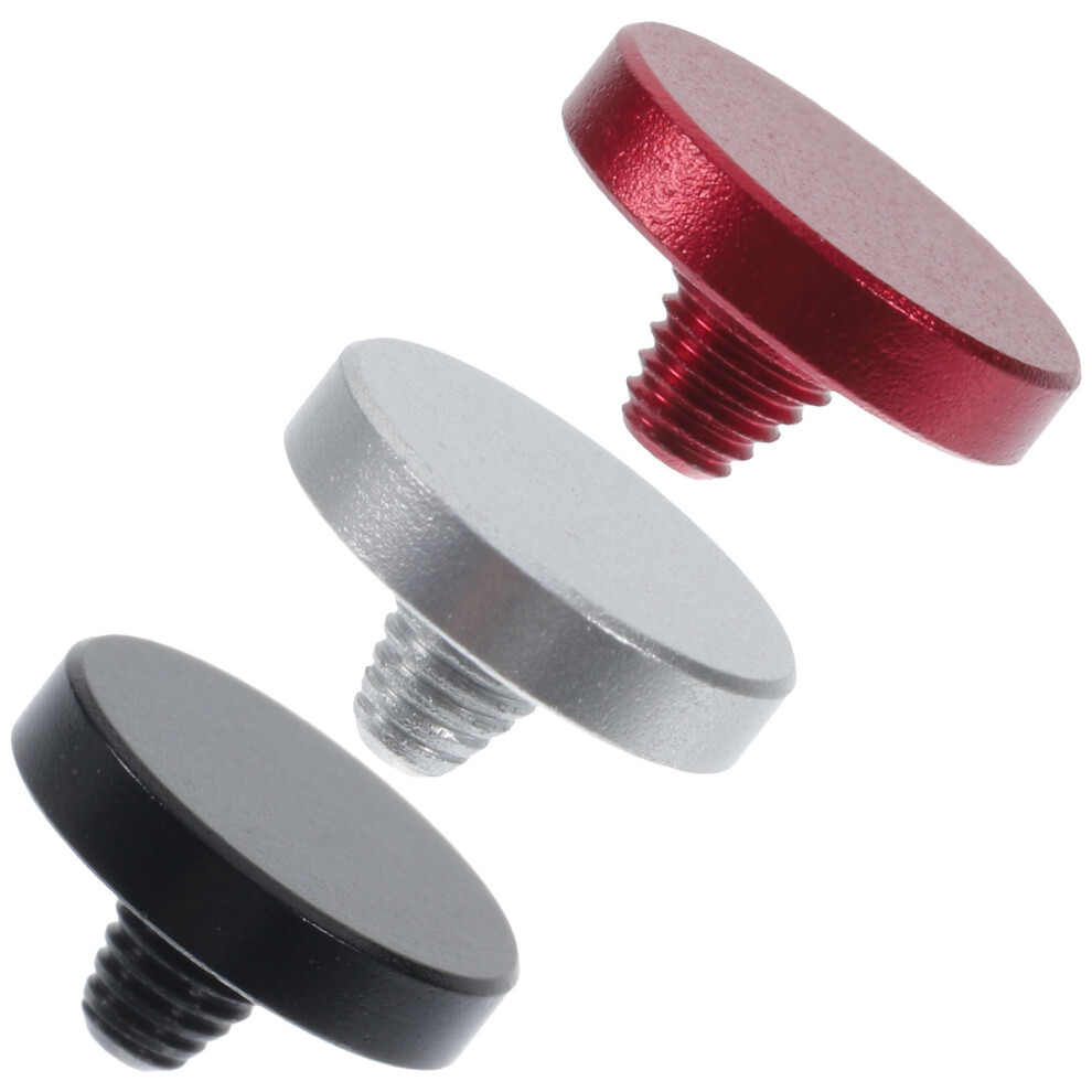 Worgeous Camera Shutter Release Button Aluminum Alloy 3Pcs Black 3243850731206