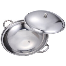 Stainless Steel Wok Silver Safety Design For Home Cooking