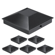 6 Pcs Garden Decorations For Fence Post Tops Outdoor Plastic Cap