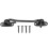 2 Sets Stainless Steel Windproof Hook Gate Lock Closure Black Hooks 5