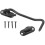 2 Sets Stainless Steel Windproof Hook Gate Lock Closure Black Hooks 9