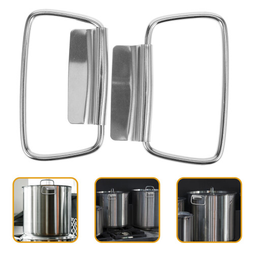Retro Bucket Grip Wire Handle Stainless Steel Ears 1