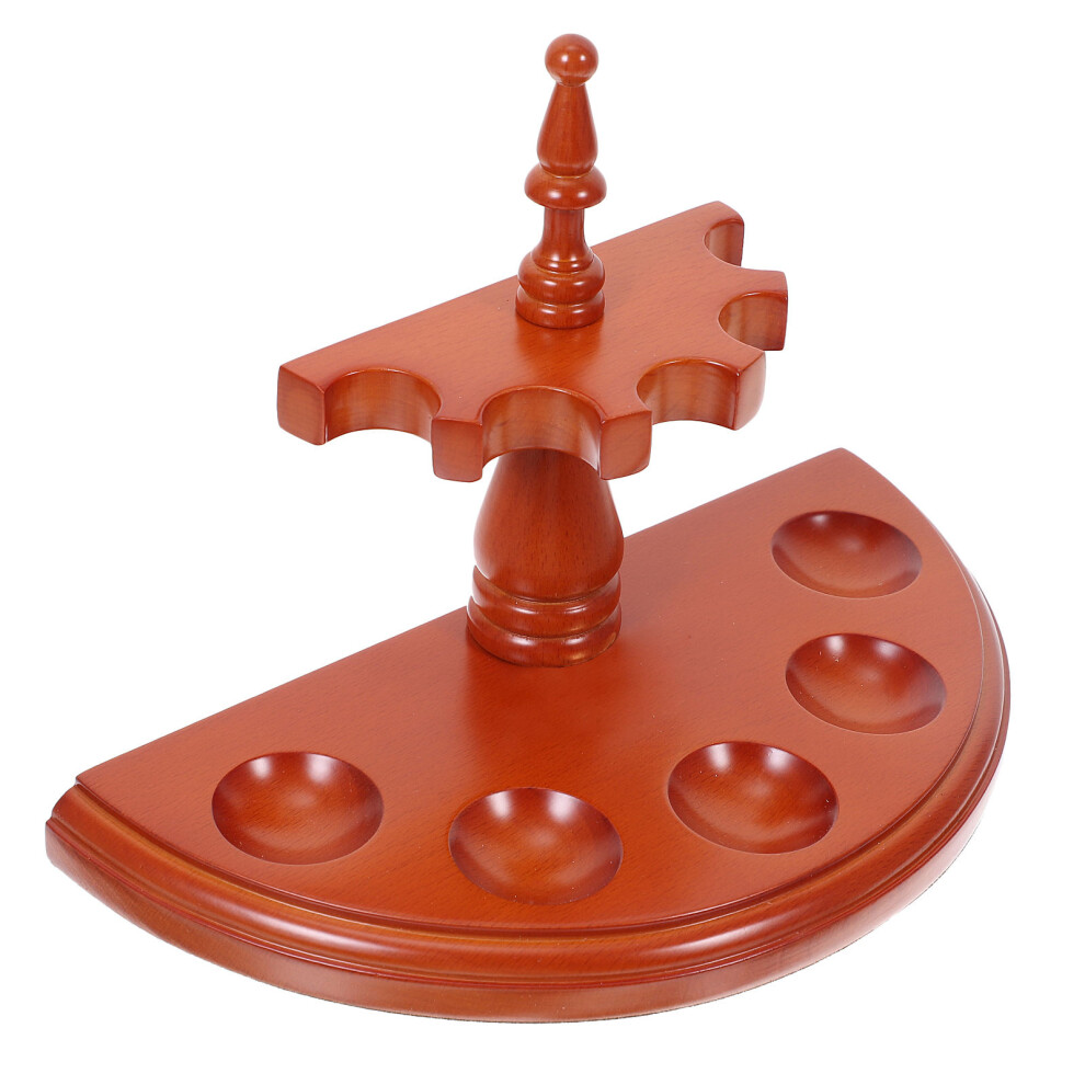 Solustre Detachable Wood Semicircle Stand Rack Holder 5 ( Not Included)