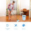 Indoor Trash Can Sky-Blue Plastic 1pack 10