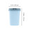 Indoor Trash Can Sky-Blue Plastic 1pack 3