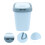 Indoor Trash Can Sky-Blue Plastic 1pack 4