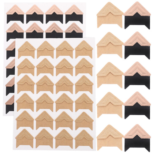 8 Sheets Scrapbook Photo Album Corner Mounting Stickers Protector