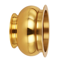 1Pc Golden Copper Incense Burner Durable Religious Censer for Home
