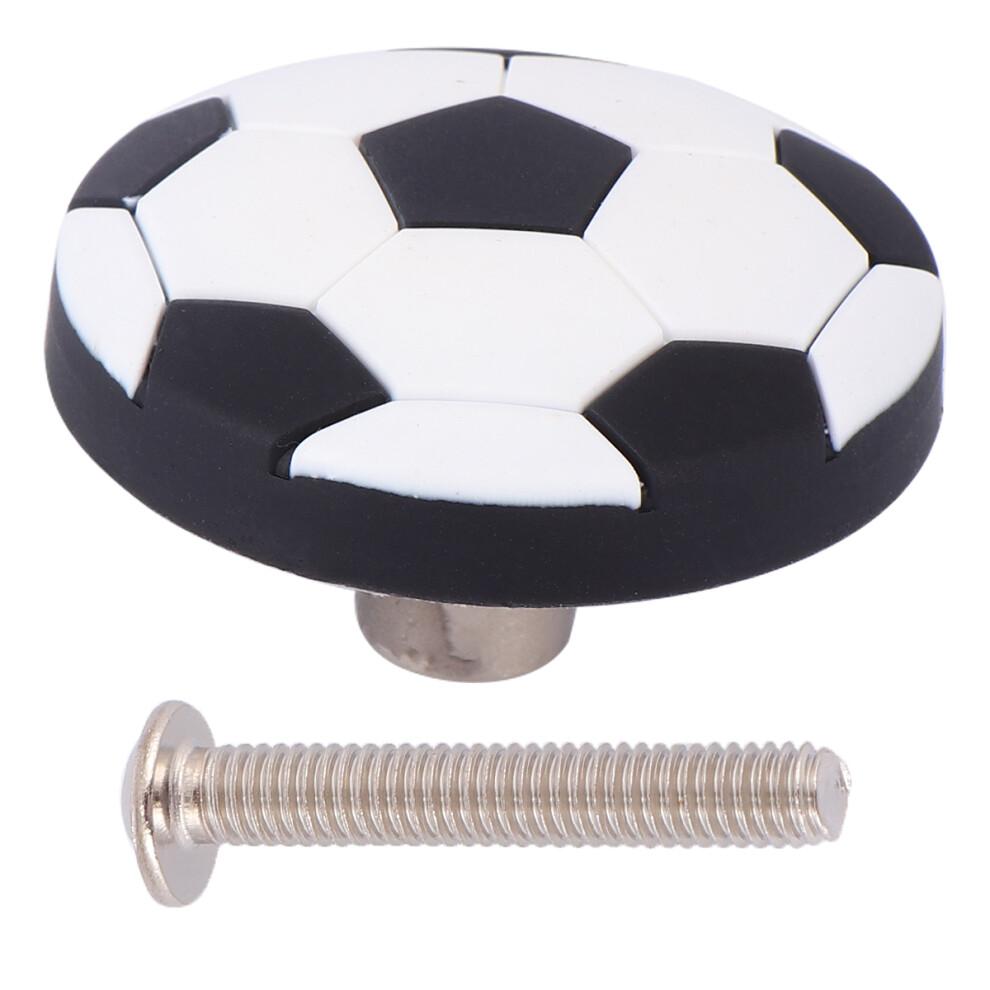4 Pcs Dresser Knobs Cabinet Handles Football Pattern Cupboard Pull 3243850726974
