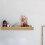 wall mounted wooden floating shelf for bedroom display storage 3