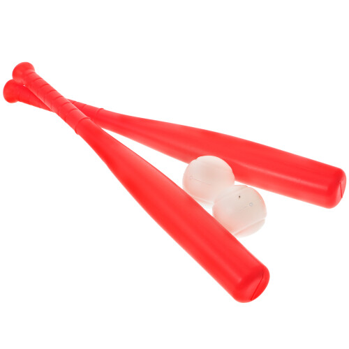Fun Baseball Toy Baseball Bat Toy Set Red 2 Sets
