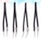 4 Pcs Replaceable Tips Anti-Static Tweezers Ceramic Precision Angled 5