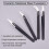 4 Pcs Replaceable Tips Anti-Static Tweezers Ceramic Precision Angled 7
