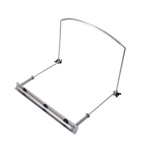 24 holes harmonica neck holder metal frame silver 2