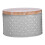 round cookie containers airtight lids metal candy storage tins grey 1