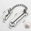 Raindrops  Door Chain Guard Sliding Lock Knob With Security Bar Silver 11