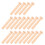 20 Pcs Solid Wood Small Dowels Child 3.30x0.80x0.80cm Beige 10