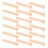 20 Pcs Solid Wood Small Dowels Child 3.30x0.80x0.80cm Beige 11