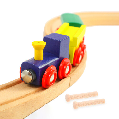 20 Pcs Solid Wood Small Dowels Child 3.30x0.80x0.80cm Beige 2