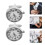 2 Pcs Mechanical Cufflinks Man Work Watch Studs Suit Accessories 11