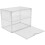 clear double layered bread box for kitchen countertop freshness 9