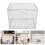clear double layered bread box for kitchen countertop freshness 4