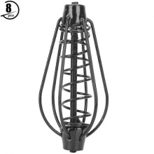 Portable Metal Fishing Feeder Baits Basket Lure Cage Fishings Tackle Black(15g 8pcs)