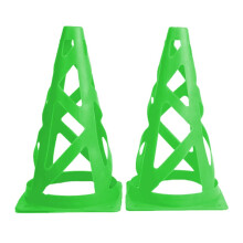 Agility Cones Hollow Marker Cones For Football Soccer Drills Skating Practice Green